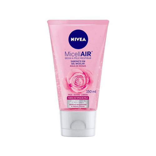 Sabonete Em Gel Nivea Micelar Facial Água De Rosas 150Ml