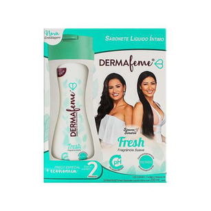 Sabonete Íntimo Dermafeme Fresh 2 Unidades 200Ml Cada Preço Especial