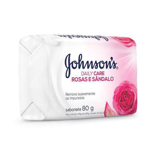 Imagem do produto Sabonete Johnsons Daily Care Rosas E Sndalo 80G