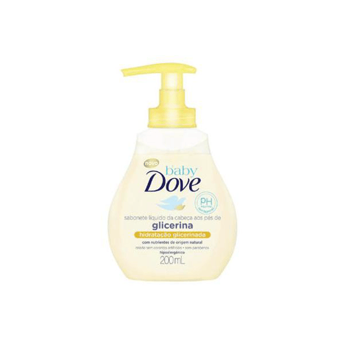 Sabonete Líquido Dove Baby Da Cabeça Aos Pés Hidratação Glicerinada Baby Dove 200Ml