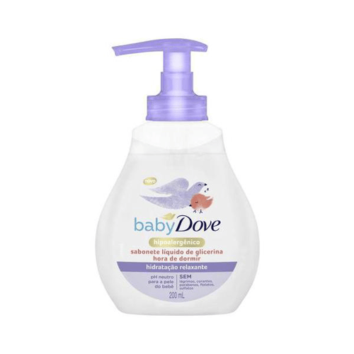 Sabonete Liquido Dove Baby Hidratacao Relaxante Hora Durmir Glicerina 200Ml