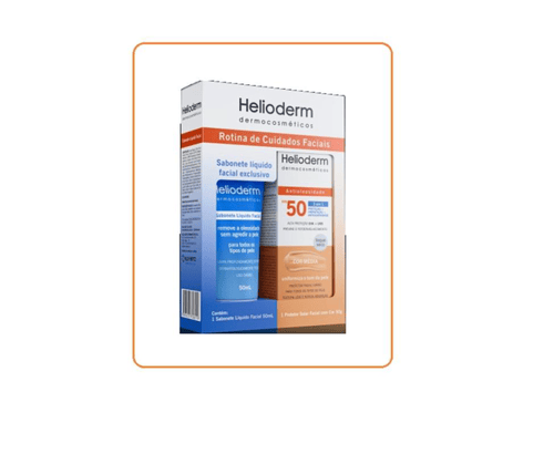 Imagem do produto Sabonete Líquido Helioderm 50Ml+50G Protetor Solar Fps50 Medio