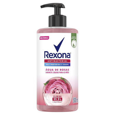 Sabonete Liquido Rexona Antibacteriano Águas De Rosas 500Ml