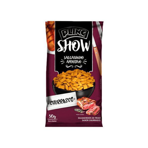 Salgadinho Aperitivo Plinc Show Sabor Churrasco 50g