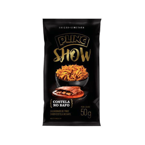 Imagem do produto Salgadinho Aperitivo Plinc Show Sabor Costela 50G