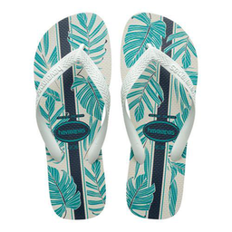 Imagem do produto Sandália Havaianas Aloha Branco Azul Indigo Tamanho 35/36 1 Par