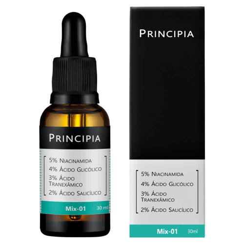 Sérum 5% Niacinamida + 4% Glicólico + 3% Tranexmico + 2% Salicílico Principia Skincare Mix01 Antiacne