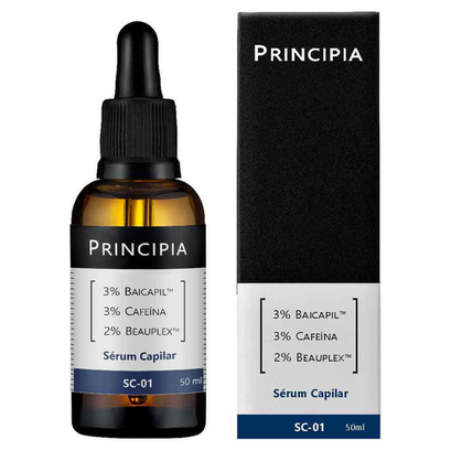 Sérum Capilar 3% Baicapil + 3% Cafeína Principia Skincare Sc01 Tratamento De Queda E Crescimento Com 50Ml