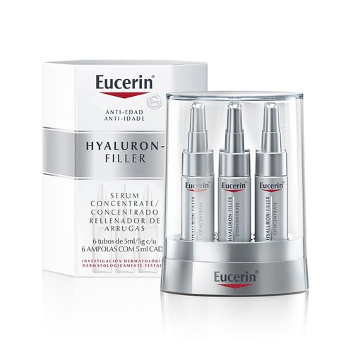 Sérum Facial Antiidade Eucerin Hyaluronfiller Concetrate Com 6 Ampolas 6 Ampolas De 5Ml Cada