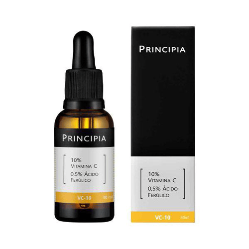 sérum vitamina c 10% + ácido ferúlico principia skincare vc10 antioxidante com 30ml