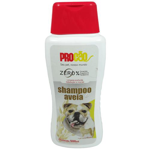 Shampoo Aveia Para Pele Sensível500ml Para Cães E Gatos Procão