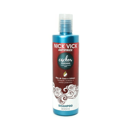 Imagem do produto Shampoo Cachos Desejados Nick Vick Antifrizz 300Ml