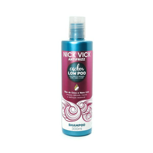 Imagem do produto Shampoo Cachos Low Poo Nick Vick Antifrizz 300Ml