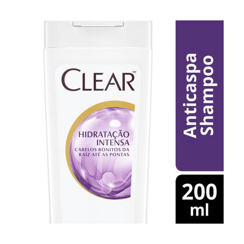 Shampoo Clear - Anti Caspa Hidrat Intens 200Ml