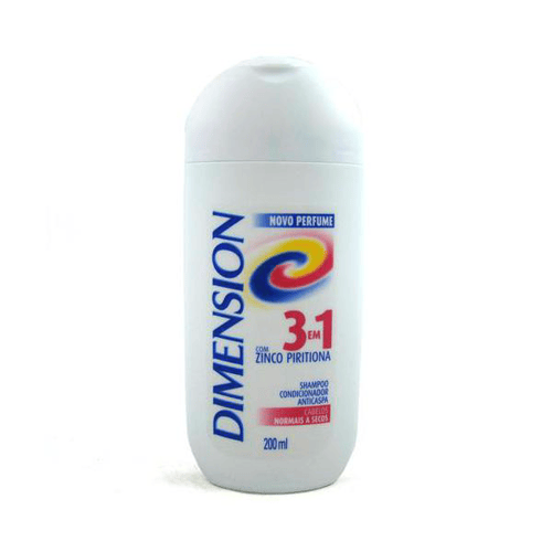 Shampoo Dimension - 3/1 Anti-Caspa Seco 200Ml