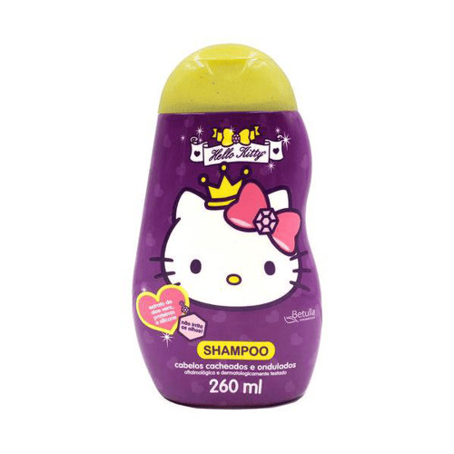 Shampoo Infantil Hello Kitty Cabelos Cacheados 260Ml