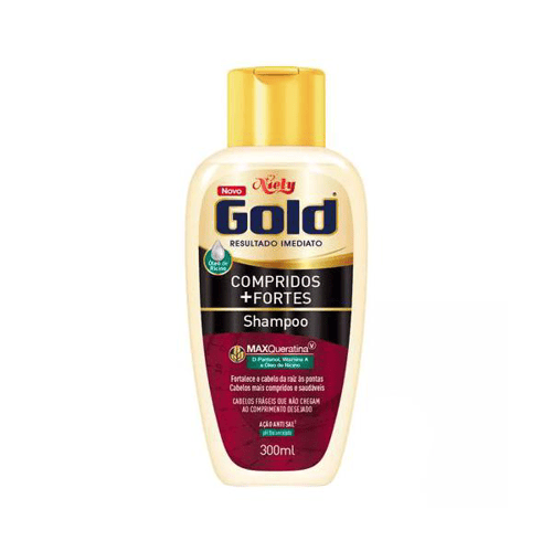 Shampoo Niely Gold Compridos + Fortes 300Ml