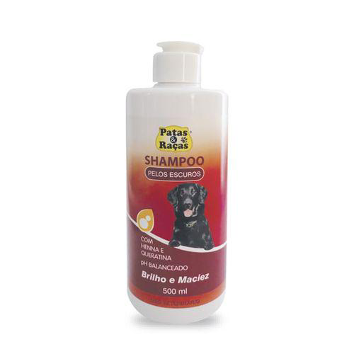 Shampoo Para Cães Pelos Escuros 500Ml Patas E Raças