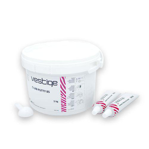 Silicone De Condensação Vestige Clab Putty 1X5kg 2X60ml Trayart Labordental