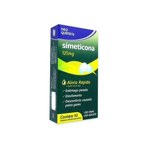 Imagem do produto Simeticona 125Mg 10 Cápsulas