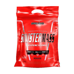 Imagem do produto Sinister Mass Hypercaloric Morango Integralmedica 3Kg