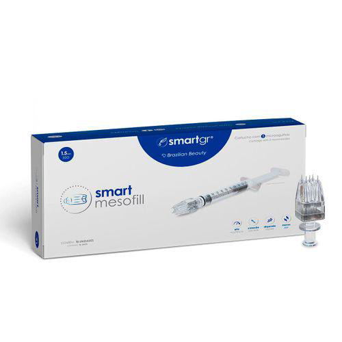 Smart Mesofill 1,5Mm Cartucho Com 5 Microagulhas 32G Com 10Un Smart Gr