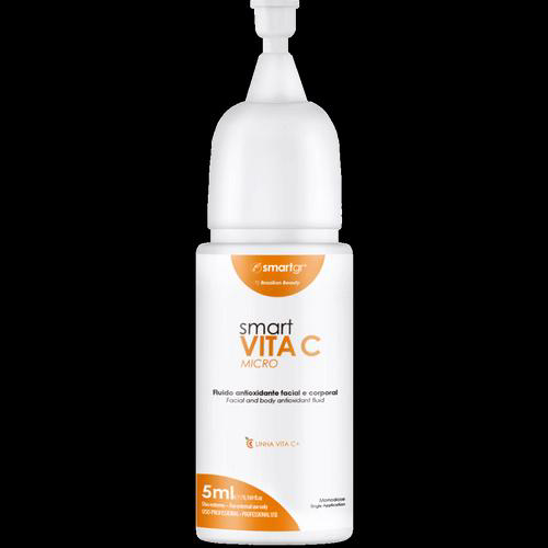 Smart Vita C Micro Vitamina C 5X5ml Smart Gr Smart Vita C Micro Fluido Antioxidante Facial E Corporal 5 Monodoses De 5Ml Smart Gr