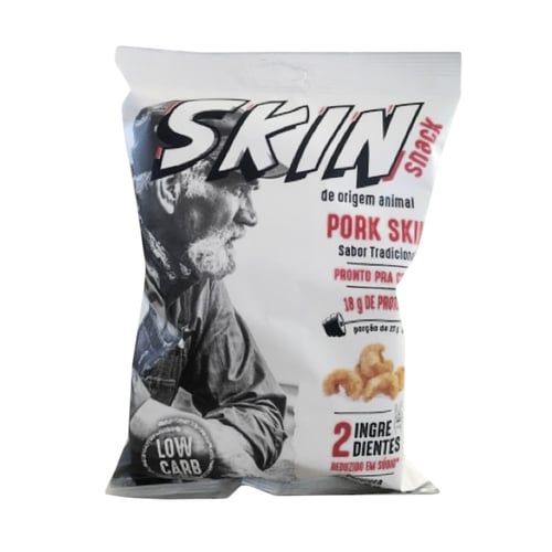 Imagem do produto Snack De Origem Animal Pork Skin Torresmo Pronto Sabor Tradicional 60G