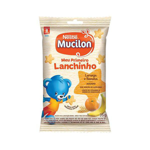 Snack Mucilon Meu Primeiro Lanchinho Sabor Laranja E Banana 35G 35G