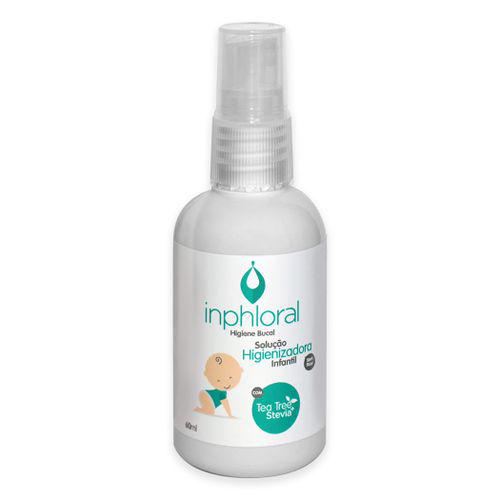 Solução Higienizadora Bucal Infantil Spray Natural 60Ml Inphloral