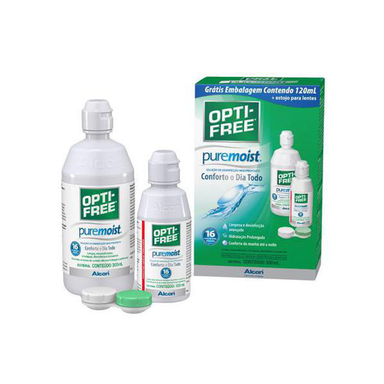 Solução Para Lentes - Opti-Free Pure Moist 300Ml+120Ml Grátis