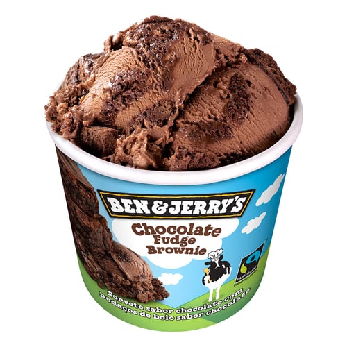 Sorvete Pote Kibon Ben & Jerry's Chocolate Fudge Brown 458Ml