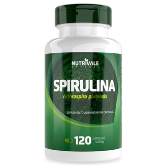 Spirulina 500Mg 120 Cápsulas Nutrivale