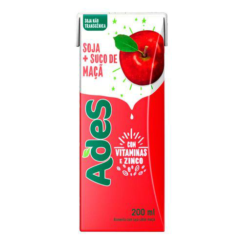 Imagem do produto Suco De Soja Ades Sabor Maçã 200Ml