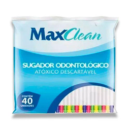 Sugador Saliva Maxclean Com 40Unid