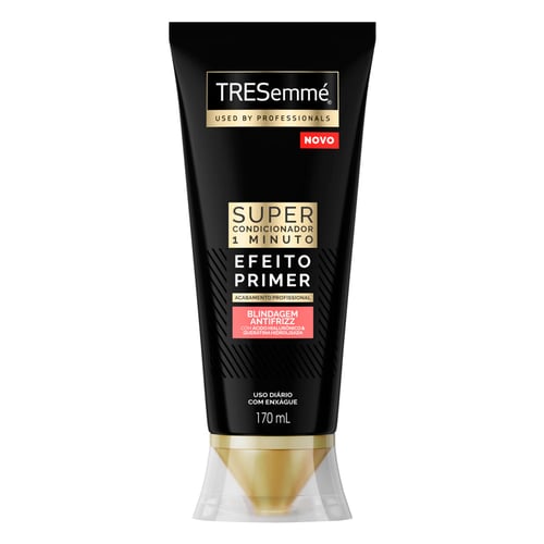 Super Condicionador Tresemmé 1 Minuto Blindagem Antifrizz Com Ácido Hialurônico E Queratina Hidrolisada 170Ml