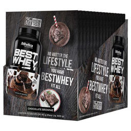 Imagem do produto Suplemento Alimentar Best Whey Brownie De Chocolate Atlhetica Nutrition Com 15 Sachês De 40G Cada