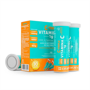 Suplemento Alimentar Ctriple Vitamina C + D Zinco Com 30 Comprimidos Efervescentes Divina Sundown