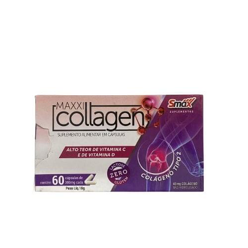 Imagem do produto Suplemento Alimentar Maxxi Collagen 60 Cápsulas Colágeno Tipo 2 Smax