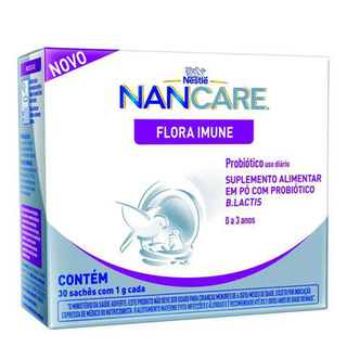 Imagem do produto Suplemento Alimentar Pó Nancare Flora Imune Caixa 30G 30 Unidades