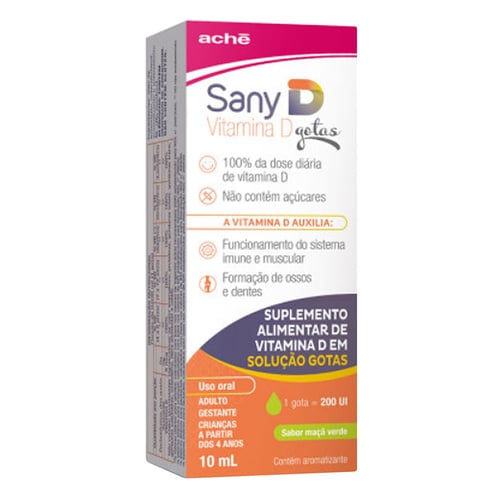 Imagem do produto Suplemento Alimentar Sany D 200Ui Maçã Verde Gotas Com 10Ml Ache