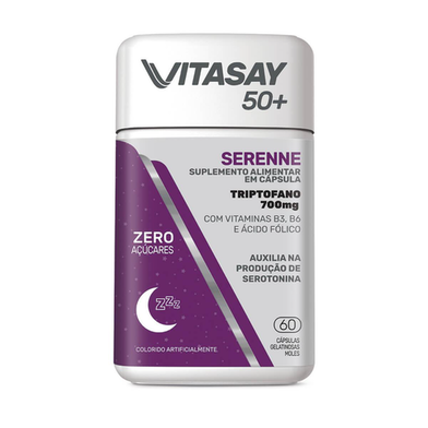 Imagem do produto Suplemento Alimentar Vitasay 50+ Serenne 60 Cápsulas