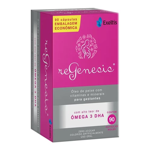 Imagem do produto Suplemento De Vitaminas E Minerais Regenesis Exeltis 90 Cápsulas Moles