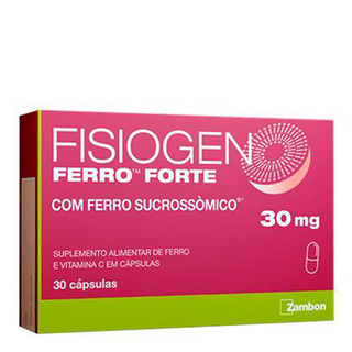 Suplemento Fisiogen Ferro Forte Com 30 Cápsulas