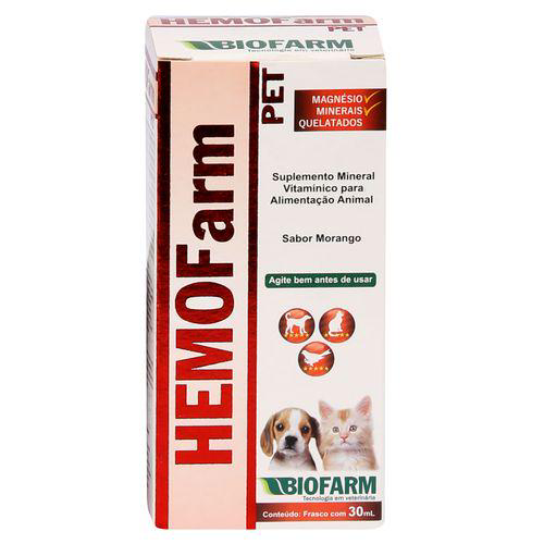 Imagem do produto Suplemento Hemofarm Pet Biofarm 30Ml