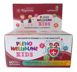 Imagem do produto Suplemento Infantil Pleno Wellmune Kids 60 Comprimidos Mastigáveis