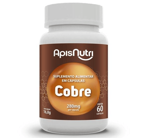 Imagem do produto Suplemento Mineral De Cobre 280Mg 60 Capsulas Apisnutri