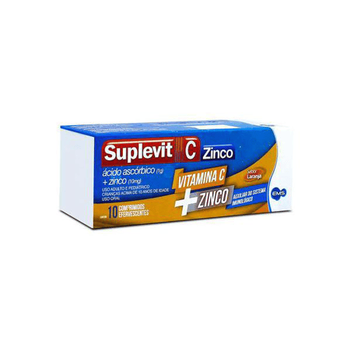 Imagem do produto Suplevit C Zinco 1G E 10Mg C 10 Comprimidos Efervescentes