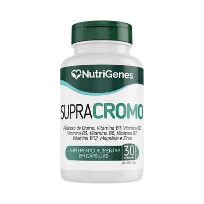 Imagem do produto Supra Cromo 400 Mg 30 Cap Nutrigenes