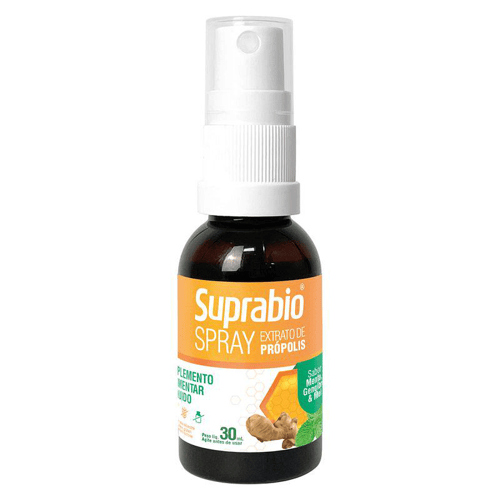 Suprabio Própolis, Gengibre E Mel Silvestre Sabor Menta Spray 30Ml